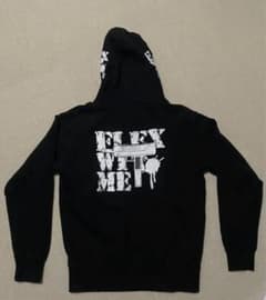 flexwitme パーカー ブラック Mサイズ - メルカリ