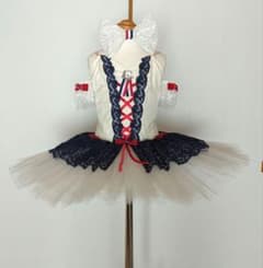 リメイク・バレエ衣装／チュチュ／創作・パリの炎／難あり格安！！ リメイク・バレエ衣装／チュチュ／創作・パリの炎／難あり格安