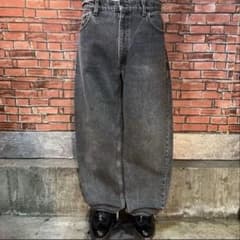 古着 90s USA製 先染め Levi's 550 ブラックデニム アメカジのサムネイル