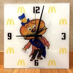 1978年 メイヤーマックチーズ マクドナルド 時計 ウォールクロック