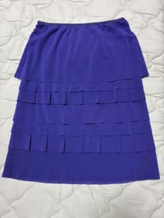 Vivienne tam 紫 スカートshort skirt VIVIENNE TAM 紫 フレアスカート 段差デザイン - メルカリ