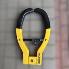 頑丈　SCIBORGSCIBORG タイヤロック イエロー　鍵2本付きのサムネイル