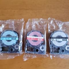 【値下げ】テプラ　テープ【3個セット】のサムネイル