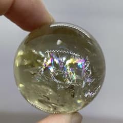 天然石】虹の綺麗な シトリン スフィア - メルカリ