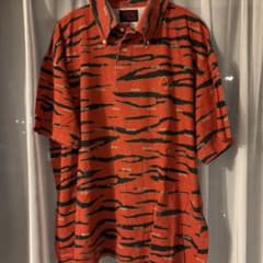 EVISU 虎耳 半袖シャツ オレンジ タイガーカモ - メルカリ