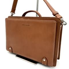 【美品】ミラショーン 2way ミニブリーフケース ビジネスバッグ レザー 茶 美品】ミラショーン 2way ミニブリーフケース ビジネスバッグ レザー