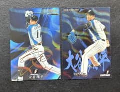 2017 プロ野球チップス 第2弾 日本ハム 大谷翔平 金箔サインカード 