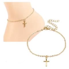 シンプルクロスアンクレット