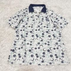 【SALE】ZOY ゾーイ 半袖ポロシャツ ドット柄 ゴルフウェア Lサイズのサムネイル
