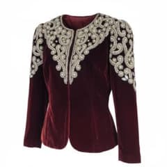 男性バレエ衣装　　ベルベットジャケット ビーズ刺繍 男性バレエ衣装 ベルベットジャケット ビーズ刺繍 - メルカリ