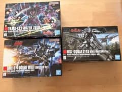 HG 1/144 ガンプラ　3種　ローゼンズール ドーベンウルフ ゼータプラスのサムネイル