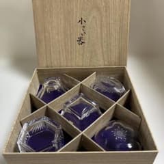 HOYA CRYSTAL ガラス中鉢　小鉢　ボウル　ブルー　5個セット　未使用 HOYA】 ガラス製 小鉢 5個 セット 箱入り （未使用品） - メルカリ
