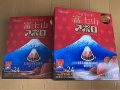 明治 富士山アポロ 濃いいちご チョコレート 24個入り 2箱のサムネイル