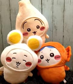 치이카와 카레의 동행자 봉제인형 치이카와 벌레 토끼 전 3종 콤프