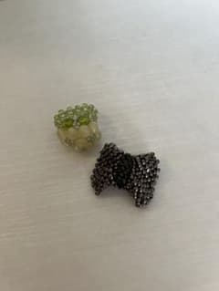 ハンドメイド ビーズ 指輪セットのサムネイル