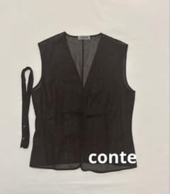 conte コンテ　シアーベルテッドジレ ブラウンunitedarrows conte コンテ シアーベルテッドジレ ブラウンunitedarrows - メルカリ