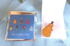 BACK VIEW PINS 디즈니 프린세스 핀 배지 미녀와 야수 벨