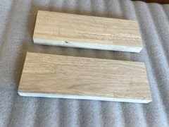 ラバーウッド集成材 2枚セット 約310×100×25mm DIY 木材 端材のサムネイル