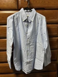 UNIQLO オックスフォードシャツ 長袖 ライトブルー M - 3