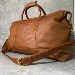 コーチ 大容量 レザー ボストンバッグ 2way ブラウン - メルカリ