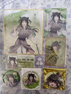魔道祖師 阿箐 完結記念展 公式茶屋 特典 缶バッジ 色紙 クリアカード