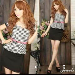 お値下げ♡          Jewels ペプラム ギンガム 美品のサムネイル
