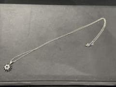 K10 ネックレス サファイア ダイヤ チェッカー確認済み ホワイト