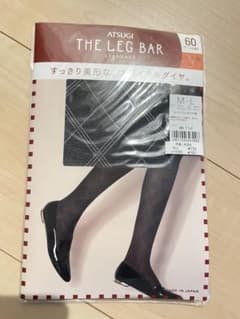 ATSUGI THE LEG BAR スパイラルダイヤ柄 タイツ M-Lのサムネイル
