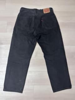 Levi's 550 ブラックデニムパンツ W34 L30のサムネイル