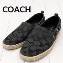 24.5cm COACH コーチ シグネチャー スリッポン エスパドリーユ - メルカリ