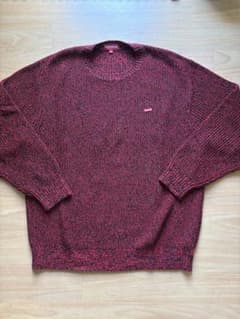 美品supreme Melange Rib Knit Sweater - メルカリ