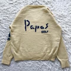 希少　PAPAS GOLF 長袖　Vネック　ニット　セーター 希少 PAPAS GOLF 長袖 Vネック ニット セーター - メルカリ