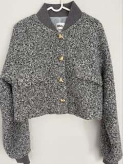 【正規品】Bibiy. グレー クロップドジャケット 正規品】Bibiy. グレー クロップドジャケット - メルカリ