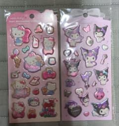 ハローキティ クロミ パールマシュマロシール 2種セットのサムネイル