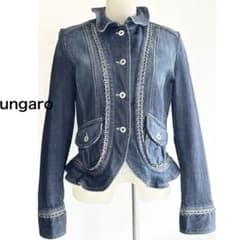 ungaro fever ウンガロフィーバー レーストリム デニムジャケット 