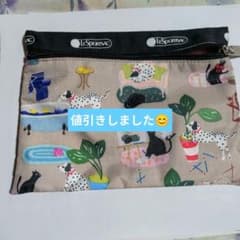 LeSportsac 犬猫柄 ポーチのサムネイル