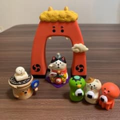 コンコンブル カミナリ門&万福まねき猫&おむすび妖怪セット&七輪小僧 