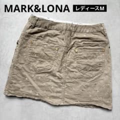 MARK&LONA マークアンドロナ スカル刺繍 ストレッチスカート スター刺繍 MARK&LONA マークアンドロナ スカル刺繍 ストレッチスカート スター