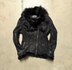 ジャケット・アウター fur jacket black 00s archive opium carti ジャケット・アウター fur jacket black 00s archive opium carti