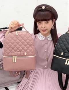 青木美沙子✿しまむら✿しまみさ✿リュック✿リボン✿キルティング✿新品のサムネイル