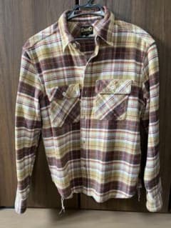 used 古着 90s イエロー ネルシャツ　チェックシャツ　ジャケットのサムネイル