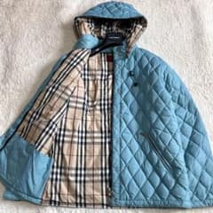 美品 赤タグ 希少カラー BURBERRY キルティング 中綿 ジャケット XL