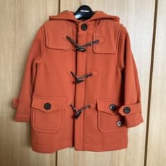 ミキハウス　ダッフルコート　110 オレンジのサムネイル
