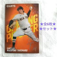 タ*ス様 ✿カルビープロ野球チップス竹丸和幸箔押しサインカード✿全6枚セット✿匿のサムネイル