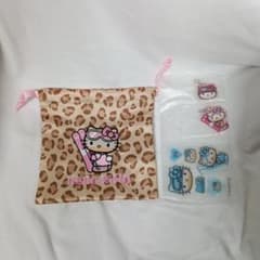 Hello Kitty 巾着ポーチ チャームセットのサムネイル