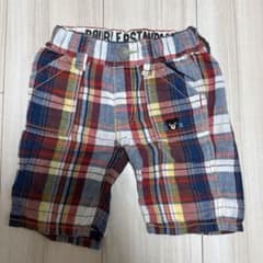 DOUBLE B ミキハウス チェック柄 ハーフパンツ 90のサムネイル
