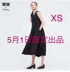 【新品】UNIQLO×theory コラボワンピース　XSのサムネイル