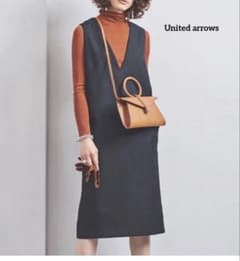 UNITED ARROWSジャンパースカートネイビーのサムネイル