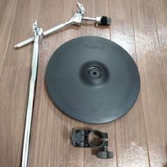 美品 Roland CY-12C クラッシュ シンバルマウント ② Roland CY-12C クラッシュシンバル CY-12C-BK