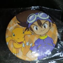 デジモンアドベンチャー デジモン アグモン 八神太一 缶バッジ バラ缶